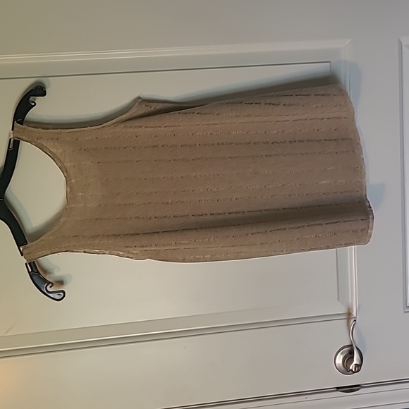 Women's Size Small sleeveless "andthewhy" shirt.  Tan color. NWT - Picture 4 of 11